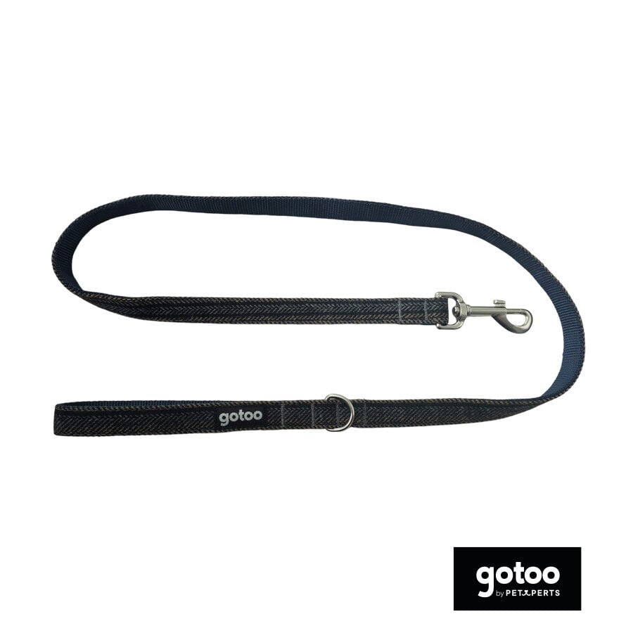 Gotoo Correa Tweed azul para perros, , large indicador imagen numero 2