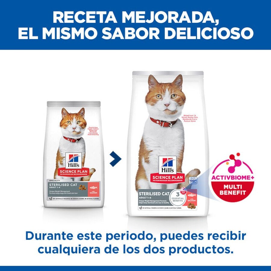 7 kg Hill's Science Plan Sterilised Adult Salm&oacute;n pienso para gatos, , large indicador imagen numero 3