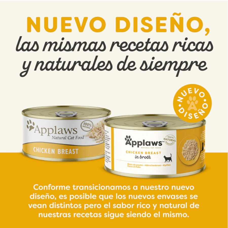 156 g Applaws Pechuga de Pollo lata para gatos, , large Imagen numero 2