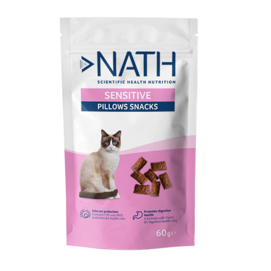 60 g Nath Pillow Snacks Sensitive Bocaditos para gatos, , large Imagen numero 1