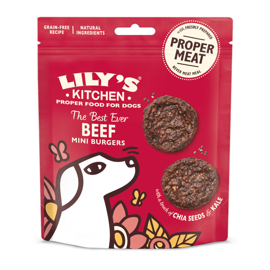 70 g Lily's Kitchen Burgers Mini para perros , , large Imagen numero 1