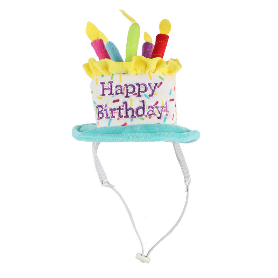 Tootoy! Birthday Hat Multicolor Tarta de Cumplea&ntilde;os Peluche para perros, , large Imagen numero 2
