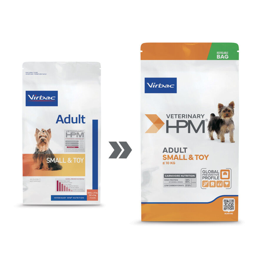 7 kg Virbac Veterinary HPM Adult Small & Toy pienso para perros, , large Imagen numero 2
