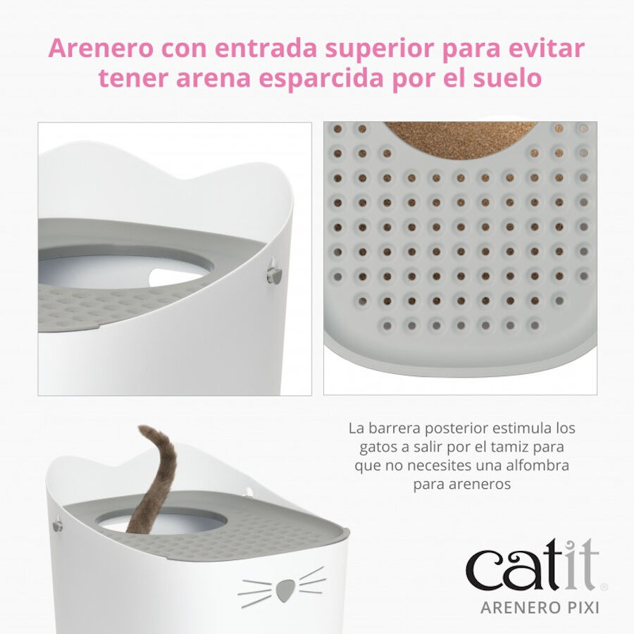 Catit Pixi Arenero Blanco para gatos, , large indicador imagen numero 3