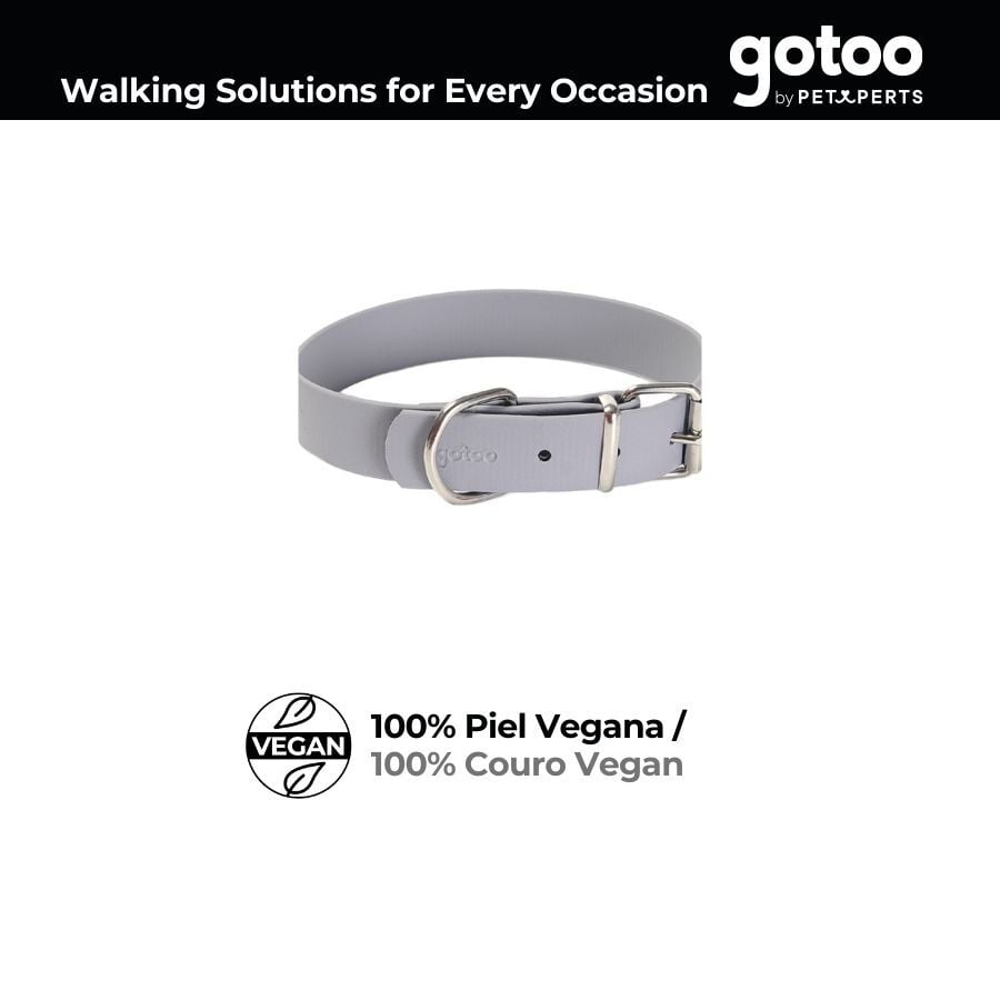 Gotoo Collar Biothane gris para perros, , large indicador imagen numero 4