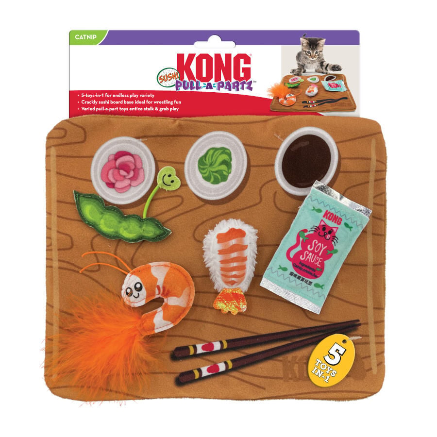 Kong Pull-A-Partz Sushi Juguete Interactivo para gatos, , large Imagen numero 2