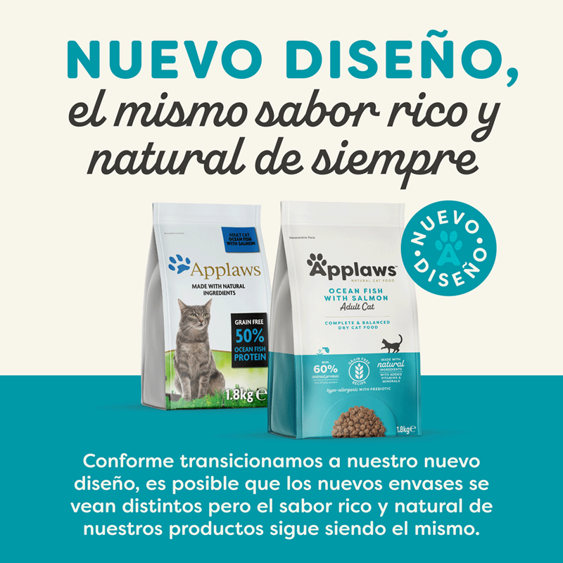 1.8 kg Applaws Adult Grain Free Pescado Azul y Salm&oacute;n pienso para gatos, , large indicador imagen numero 2