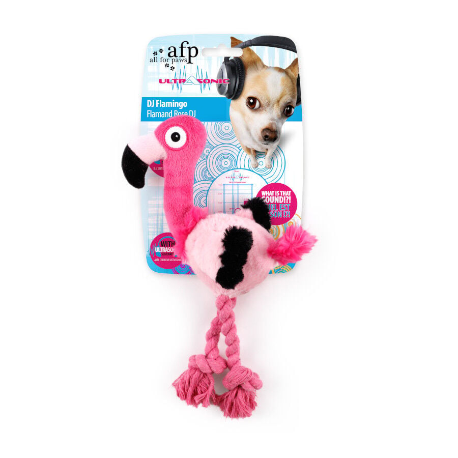 All For Paws Ultrasonic Juguete DJ Flamingo para perros, , large indicador imagen numero 4