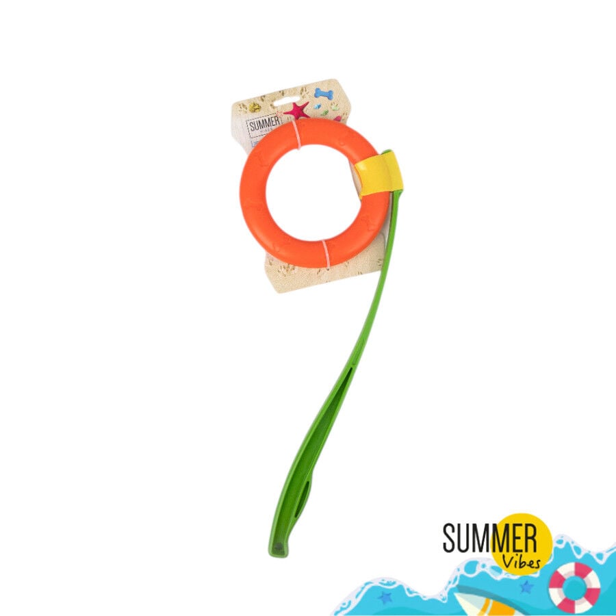 Summer Vibes Lanzador de Frisbee para perros