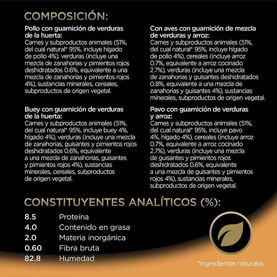 4 tarrinas x 150 g Cesar Recetas de la huerta Tarrina en Pat&eacute; y Gelatina para Perros , , large indicador imagen numero 2