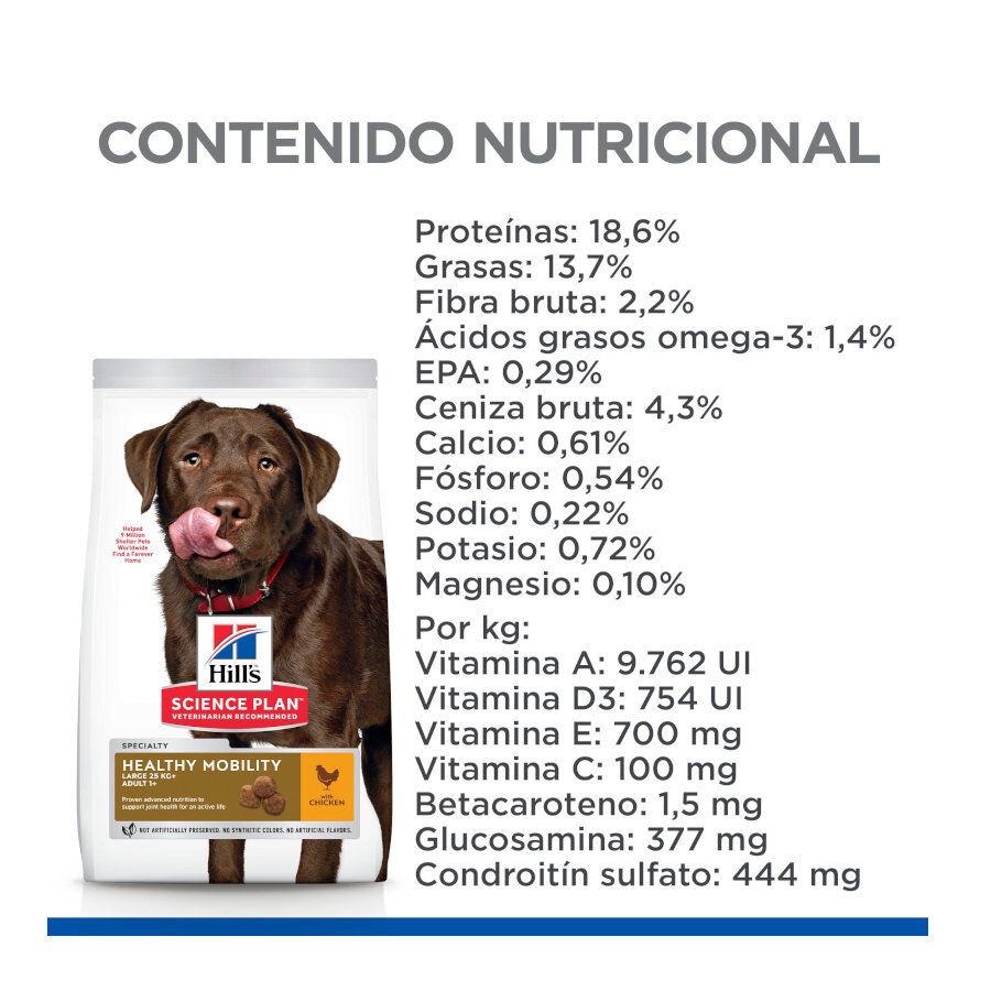 12 kg Hill's Science Plan Healthy Mobility Adult Large Pollo pienso para perros, , large indicador imagen numero 9