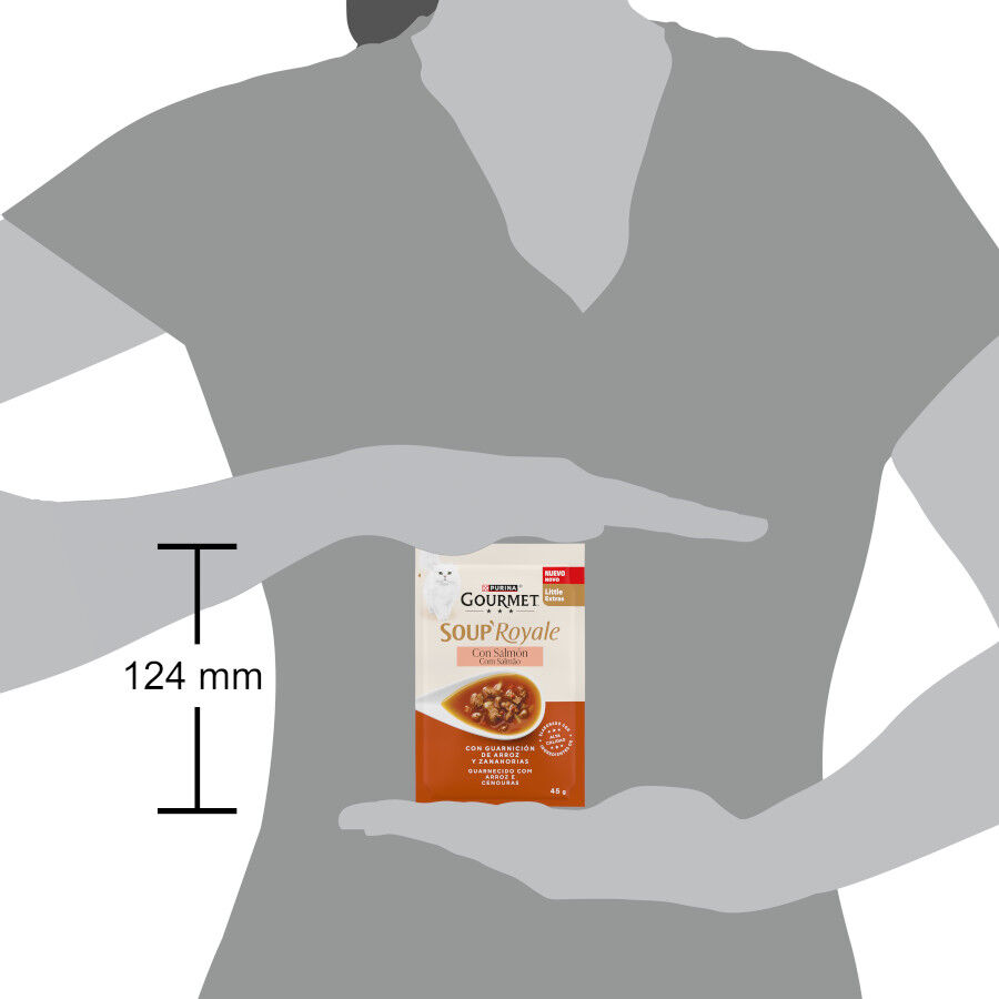 45 g Purina Gourmet Soup Royale Sopa con Salm&oacute;n para gatos, , large Imagen numero 4