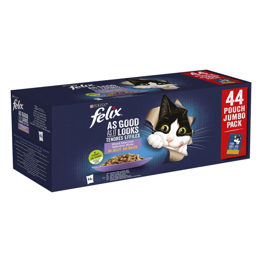 44 sobres x 85 g Felix Fantastic Selecci&oacute;n de Sabores sobres en gelatina - Multipack, , large Imagen numero 1