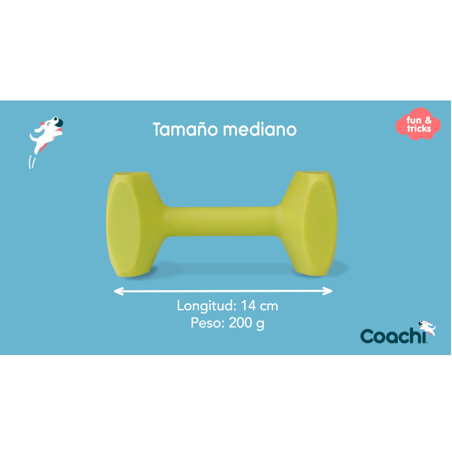 Coachi pesa de juguete amarilla para perros medianos, , large Imagen numero 2