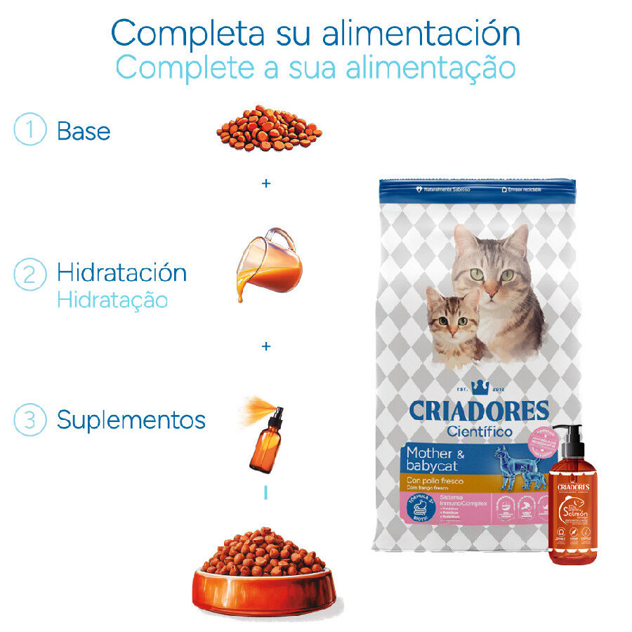 2 kg Criadores Cient&iacute;fico Mother & Baby Cat pollo pienso para gatos, , large Imagen numero 8