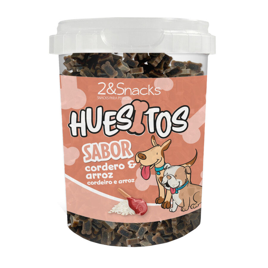 300 g 2&Snacks Huesos Duo Cordero y Pollo para perros, , large indicador imagen numero 1