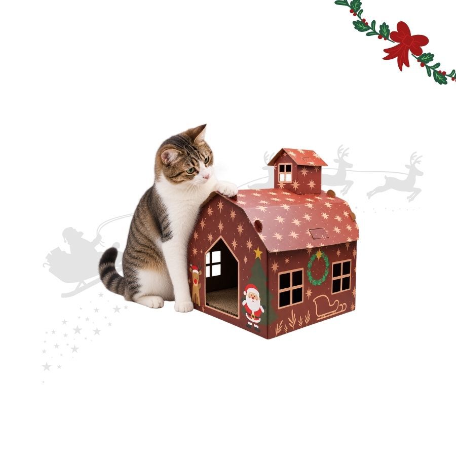 Wonder Christmas Casa Rascador Jengibre para gatos, , large Imagen numero 1