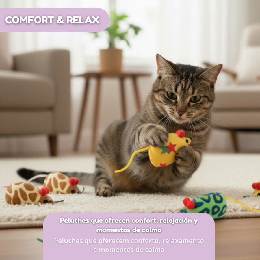 Tootoy! Pack de Ratones con Catnit Estampados para gatos, , large indicador imagen numero 5
