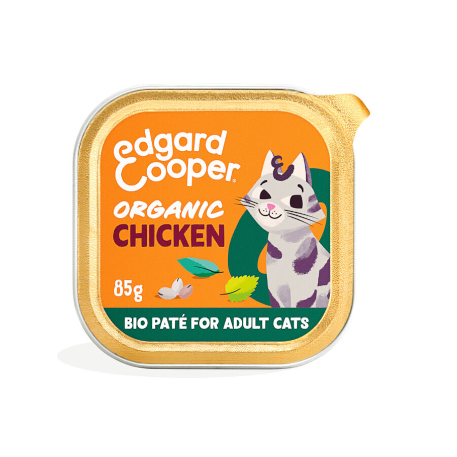 85 g Edgard & Cooper Adult Pollo Ecol&oacute;gico en Pat&eacute; tarrina para gatos, , large indicador imagen numero 1