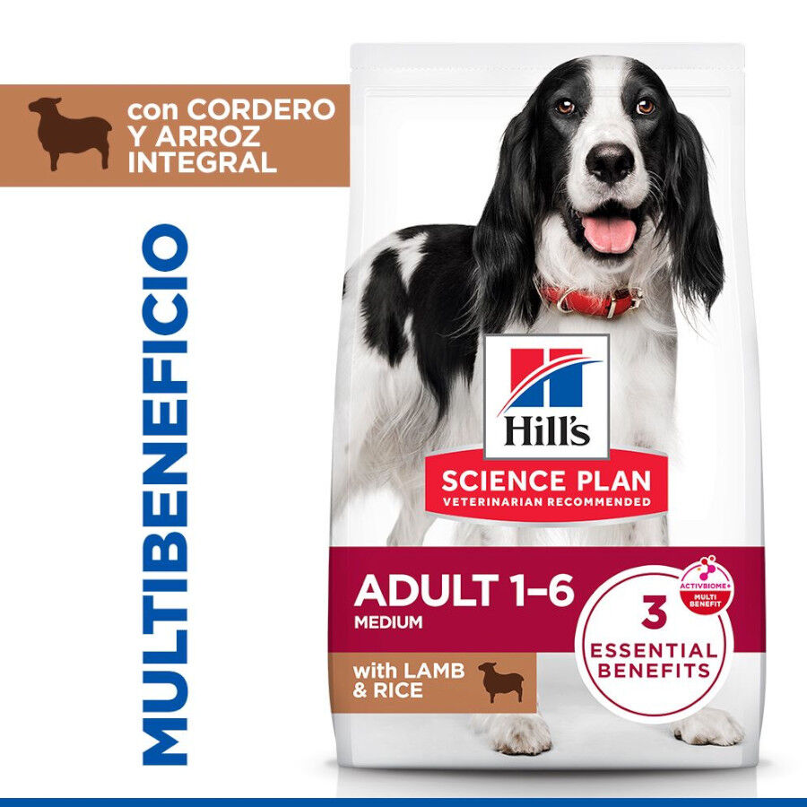 18 kg Hill's Science Plan Adult Medium Cordero y Arroz pienso para perros, , large indicador imagen numero 2