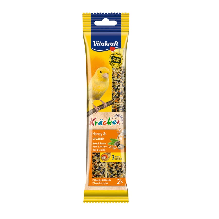 Vitakraft Kr&auml;cker Miel y S&eacute;samo Barritas para canarios