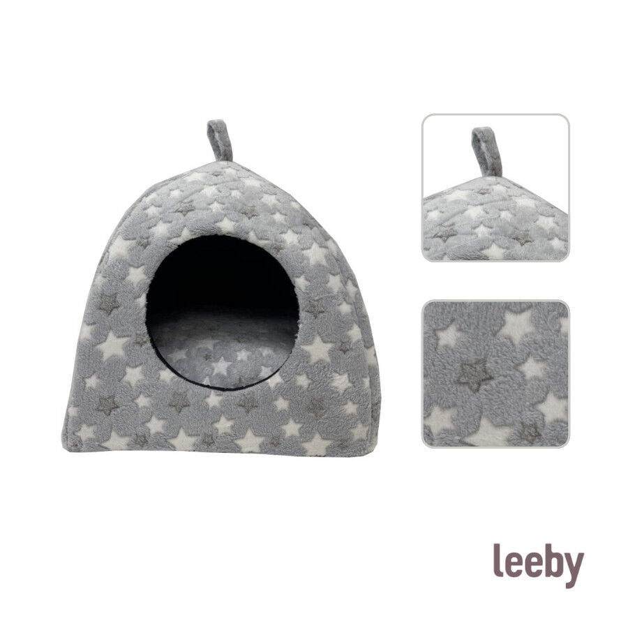 Leeby Cama Igl&uacute; Estrella Gris para gatos, , large indicador imagen numero 3