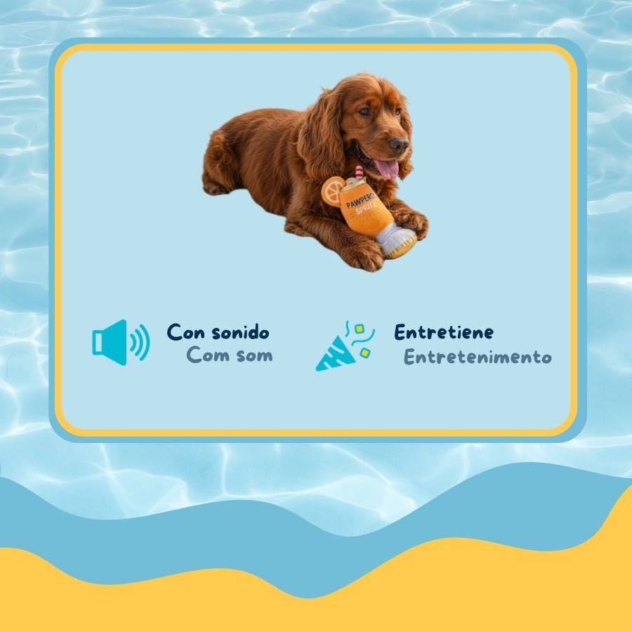Summer Vibes Pawperol Spritz Peluche Juguete para perros, , large indicador imagen numero 3