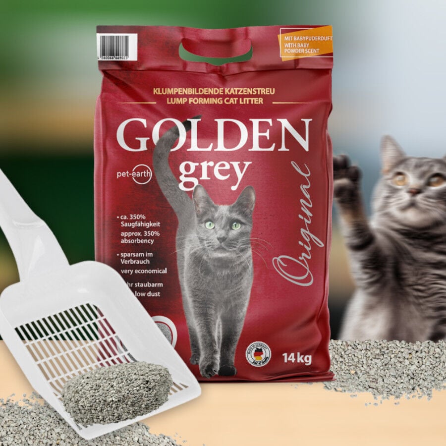 7 kg Golden Grey Arena Fina Aglomerante para gatos, , large indicador imagen numero 4