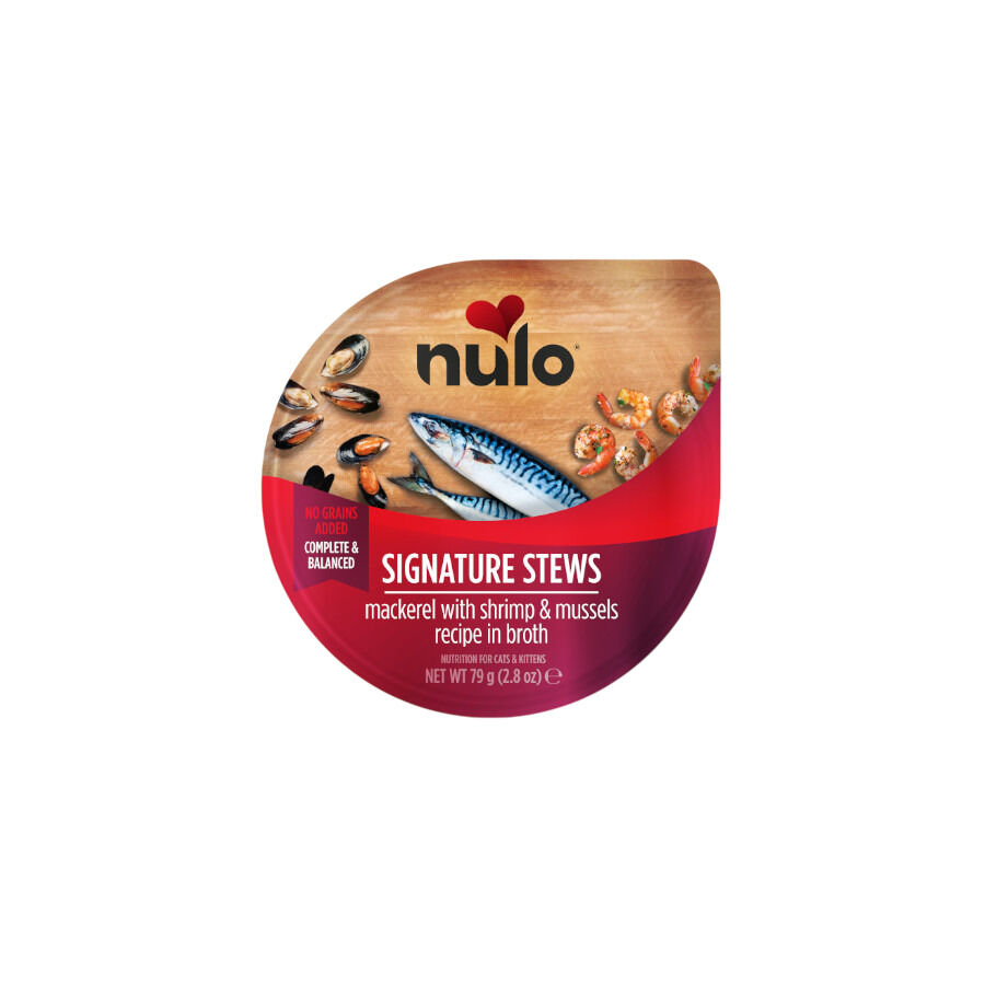 79 g Nulo Estofado de Caballa con Gambas y Mejillones tarrina para gatos, , large indicador imagen numero 1