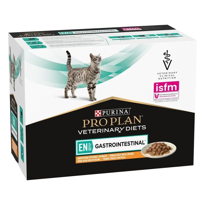 10 x 85 g Pro Plan Veterinary Diets Gastrointestinal sobre para gatos  x 85 g, , large indicador imagen numero 1