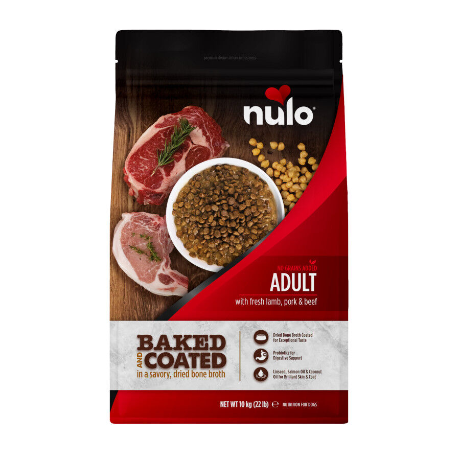 10 kg Nulo Baked Coated Cordero con Cerdo y Ternera Pienso para perros, , large Imagen numero 1