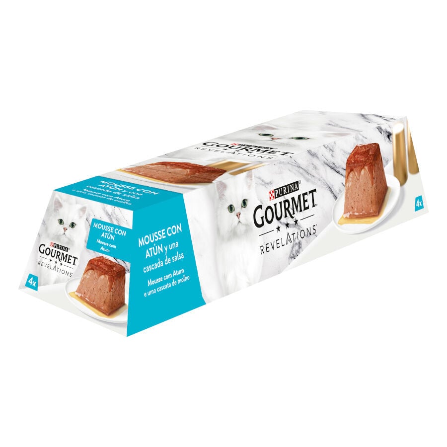 48 tarrinas x 57 g Gourmet Revelations Mousse con Salm&oacute;n y At&uacute;n tarrinas para gatos, , large Imagen numero 4