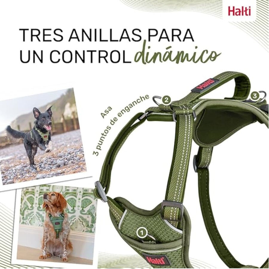 Halti arn&eacute;s anat&oacute;mico con asa verde para perros, , large indicador imagen numero 4