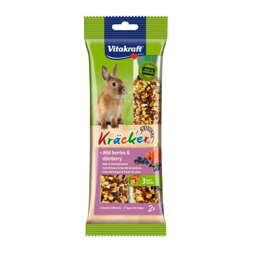 Vitakraft Kr&auml;cker Barritas de Frutos del Bosque para conejos