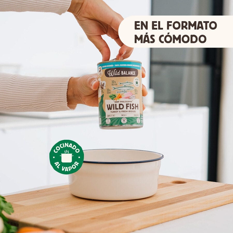 400 g Wild Balance BARF Pescado y Pavo lata para perros, , large Imagen numero 3