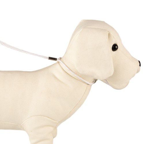 TK-Pet Collar con Correa de Exposici&oacute;n Blanca para perros