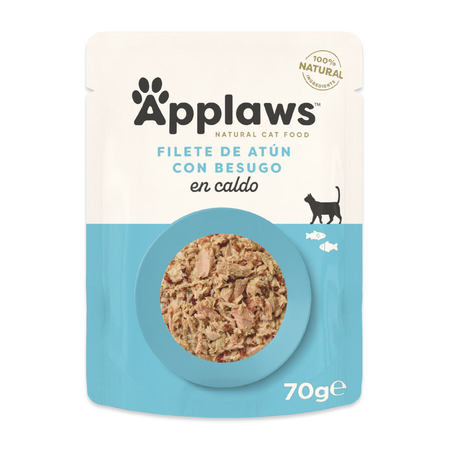 70 g Applaws At&uacute;n y Besugo sobre para gatos, , large Imagen numero 1