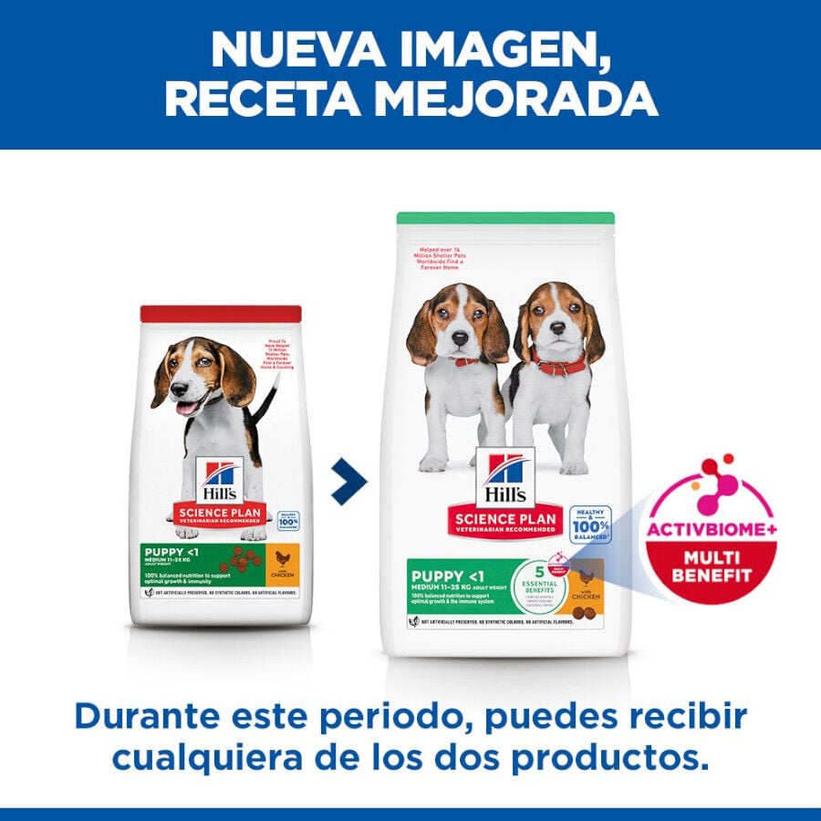 18 kg Hill's Science Plan Puppy Medium pollo pienso para perro, , large indicador imagen numero 3