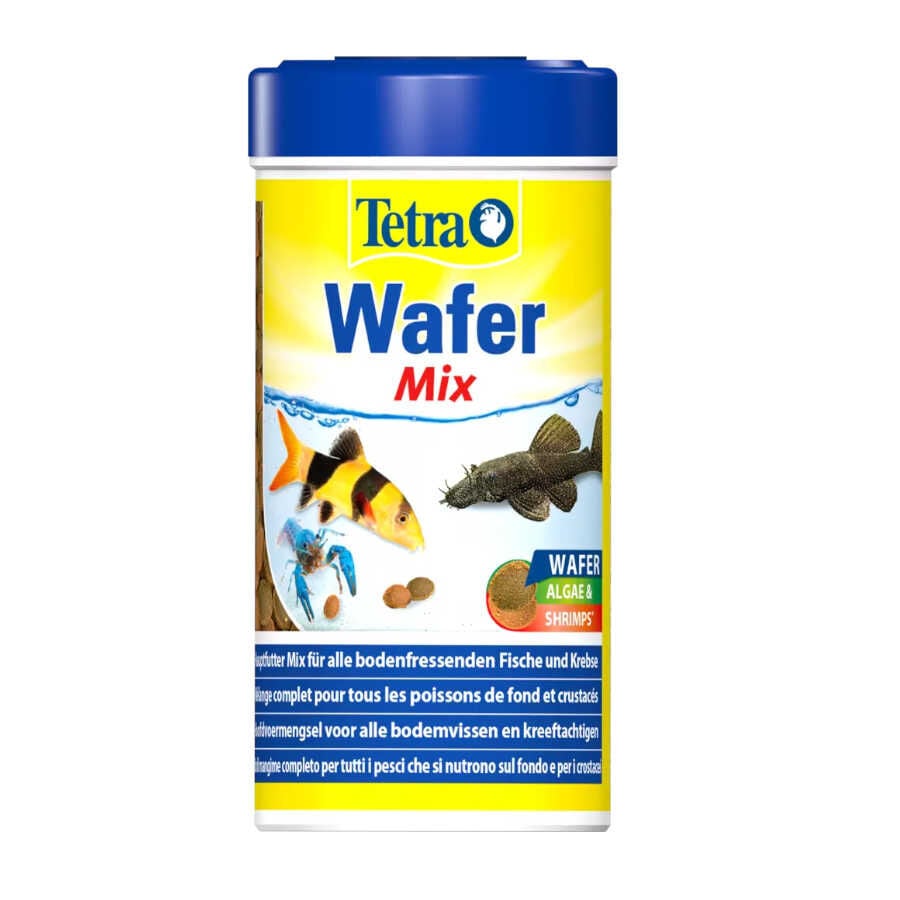 TetraWafer Mix Tabletas para peces fit&oacute;fagos y carn&iacute;voros