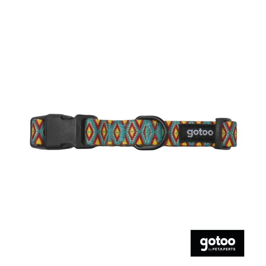 Gotoo Collar estampado geom&eacute;trico para perros, , large indicador imagen numero 2