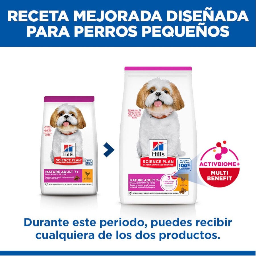 6 kg Hill's Science Plan Mature Adult Small y Mini pollo pienso para perros, , large indicador imagen numero 3