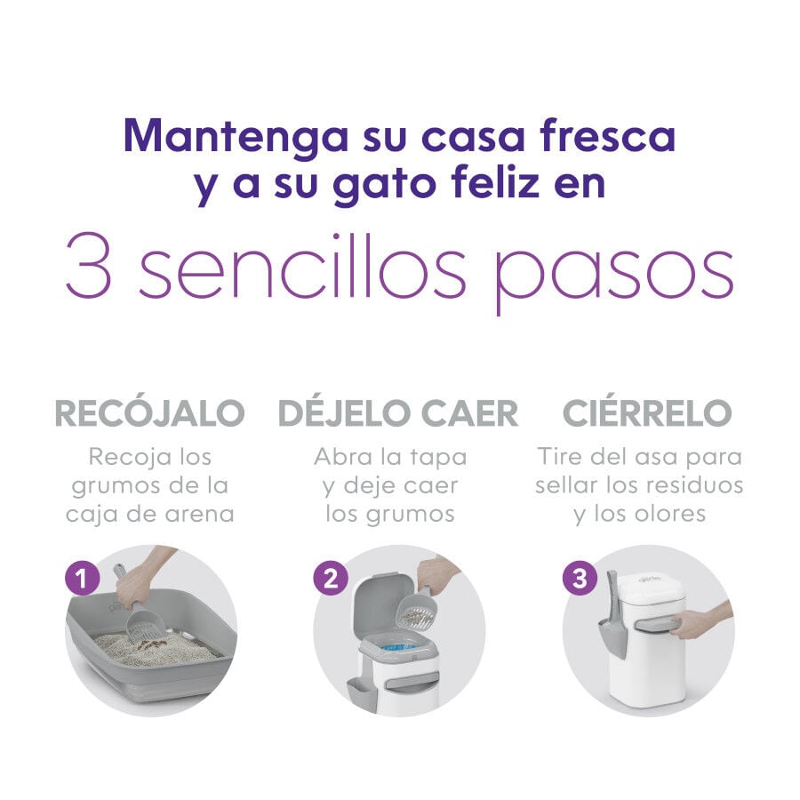 Litter Genie Contenedor LitterLocker Platinum Arena para gatos, , large indicador imagen numero 4