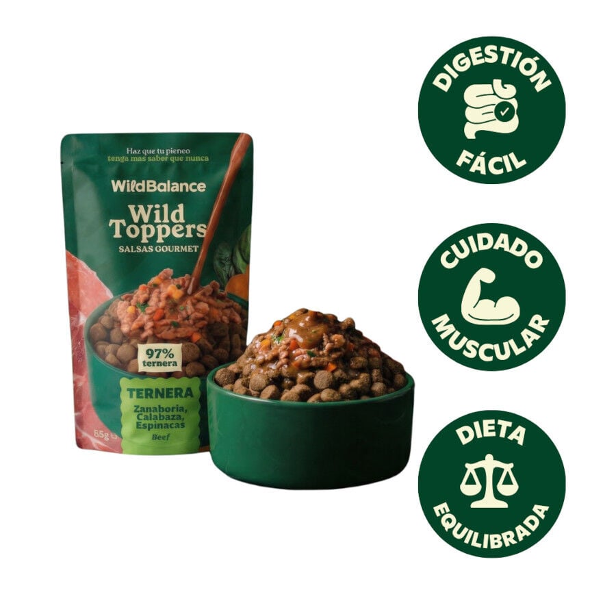 85 g Wild Balance Toppers Ternera salsa para perros, , large indicador imagen numero 4