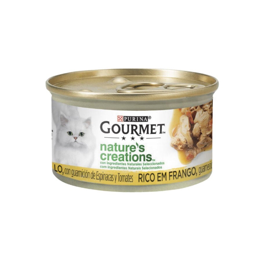 85 g Gourmet Nature's Creations Mini Filetes de Pollo lata para gatos, , large indicador imagen numero 1