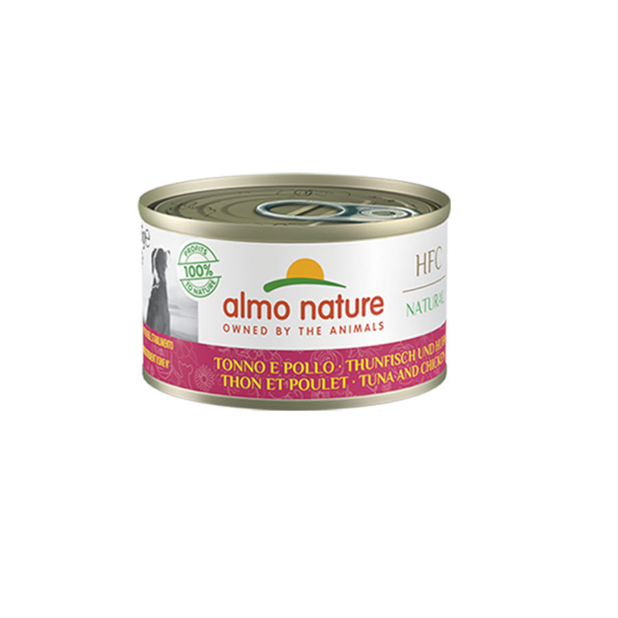 Almo Nature Lata At&uacute;n y Pollo para perro