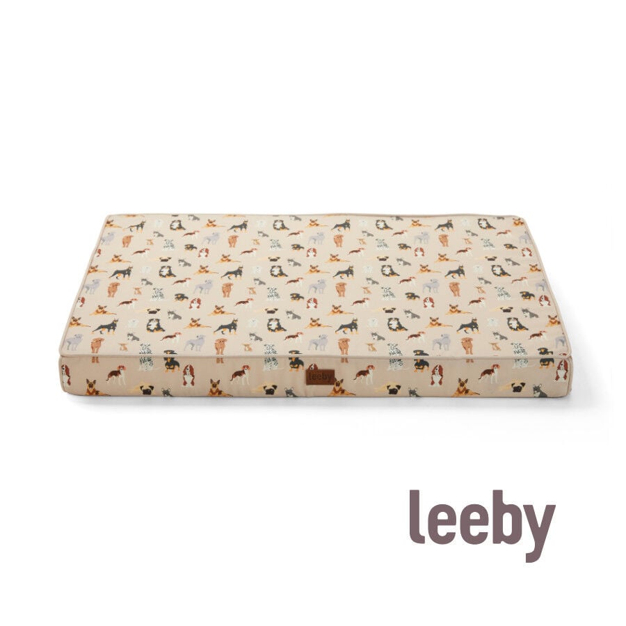 Leeby colch&oacute;n viscoel&aacute;stico estampado perros para perros