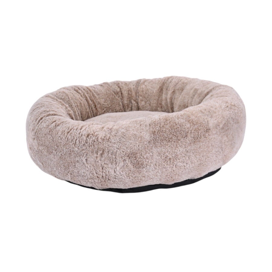 Lebby cama suave redonda beige para perros, , large Imagen numero 1