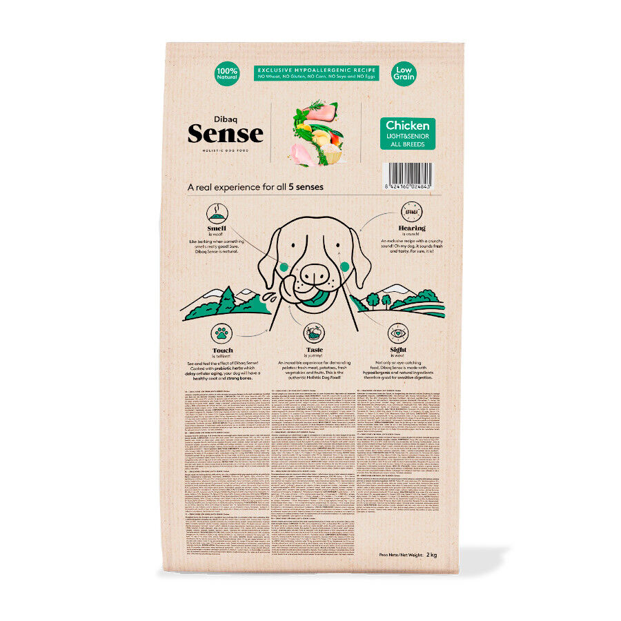 12 kg Dibaq Sense Low Grain Light & Senior Pollo Pienso para perros, , large indicador imagen numero 7