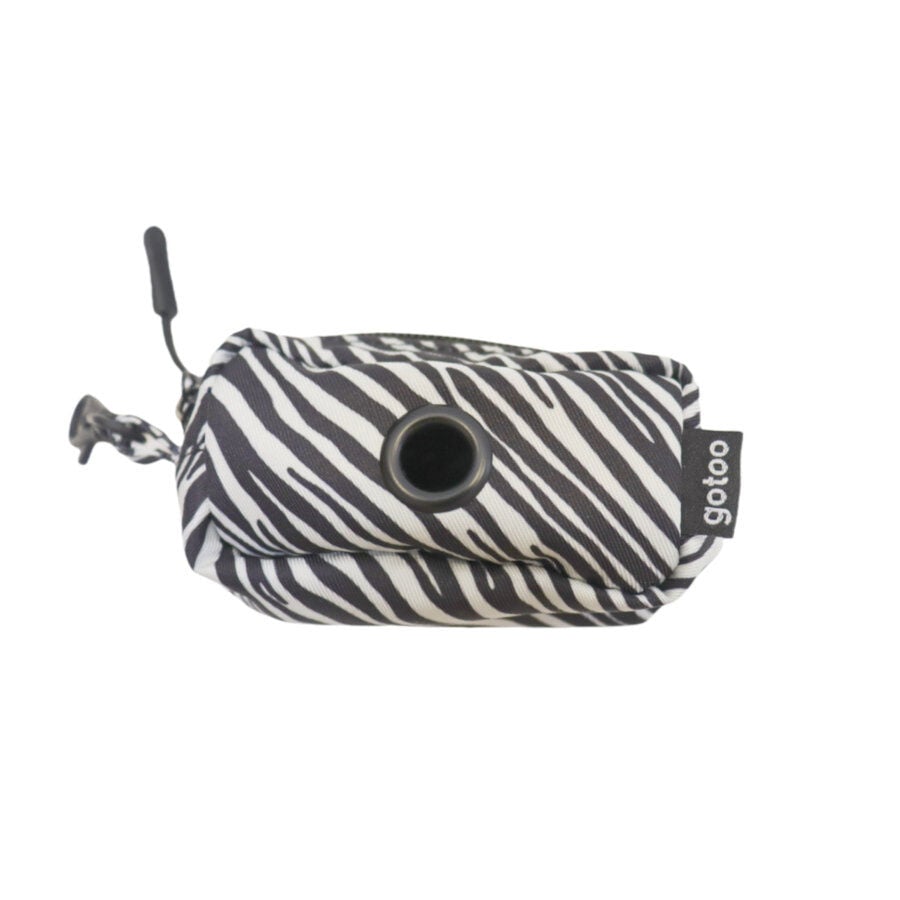 Gotoo Porta bolsas estampado zebra para perros, , large indicador imagen numero 1