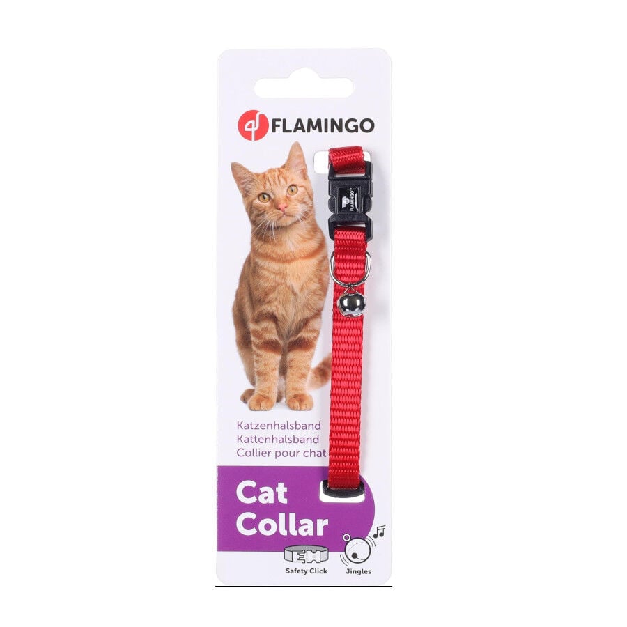Flamingo Collar Ziggi Rojo para gatos, , large indicador imagen numero 3